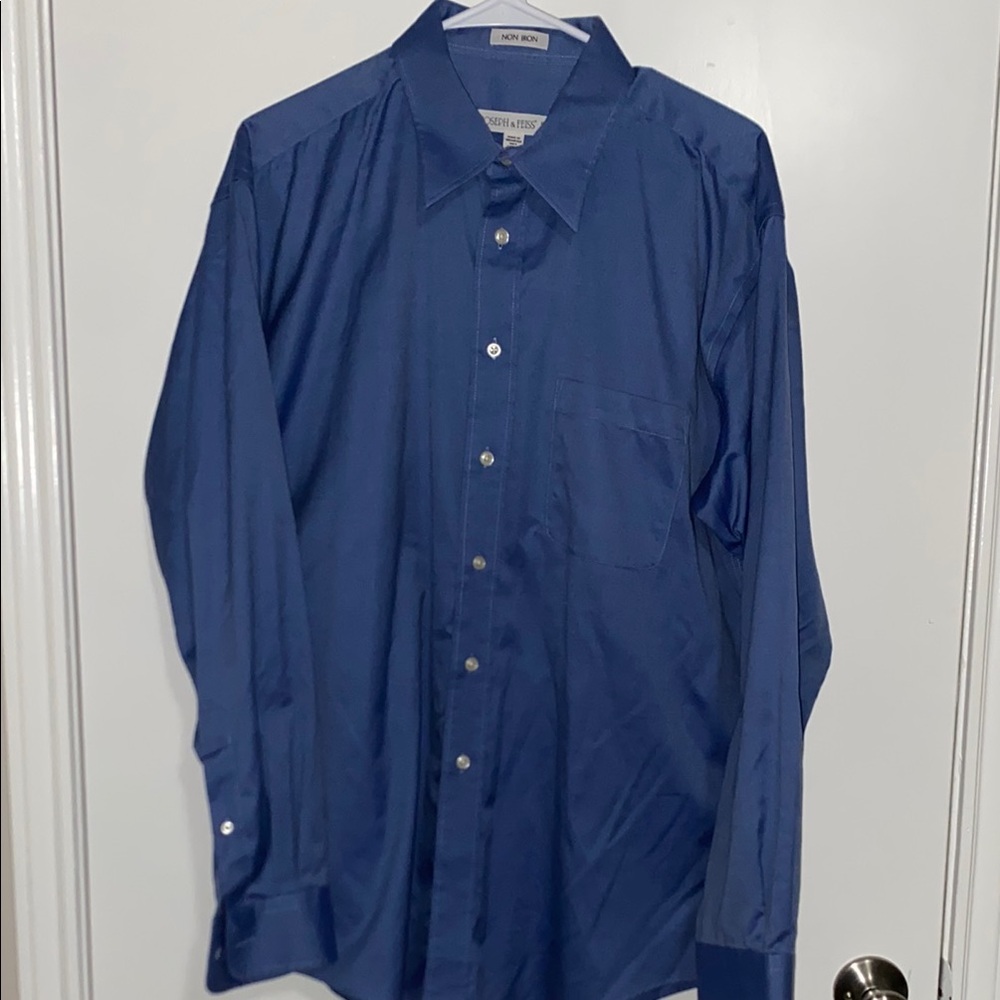 Joseph & Feiss Blue Dress Shirt Classic Style